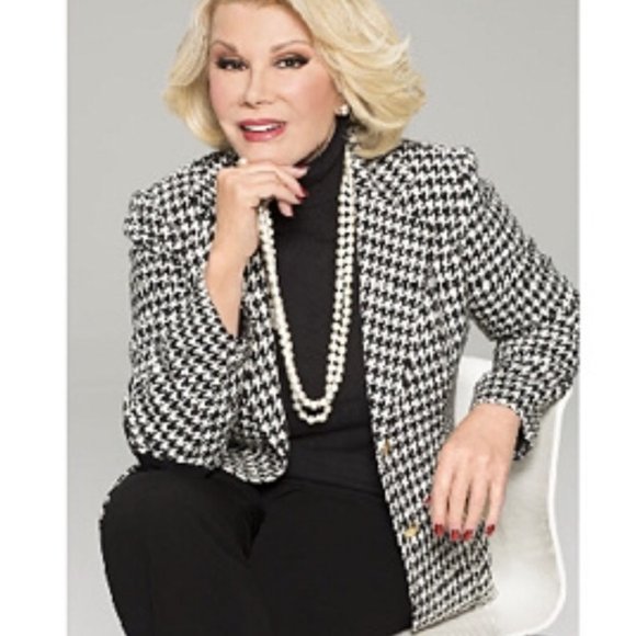 Joan Rivers Houndstooth Blazer Size 12 - Picture 11 of 11